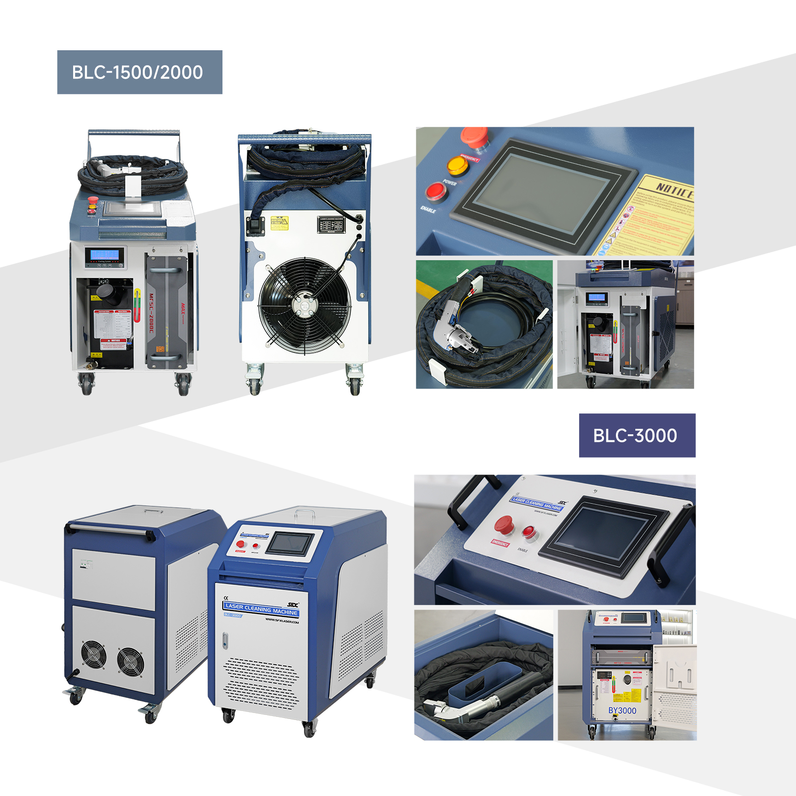 SFX 3000W Continuous Handheld Laser Cleaning Machine Laser Metal Rust Paint Removal Machine